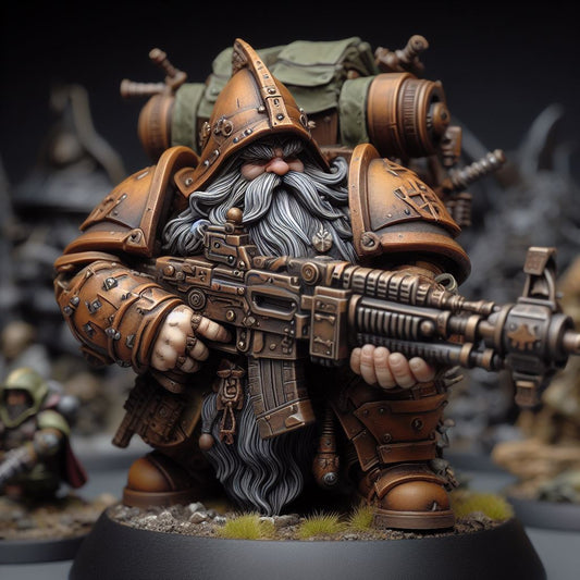 Dwarven Gunner - Machine Gun