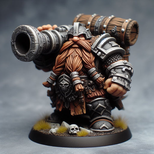 Dwarven Gunner - Shoulder Cannon