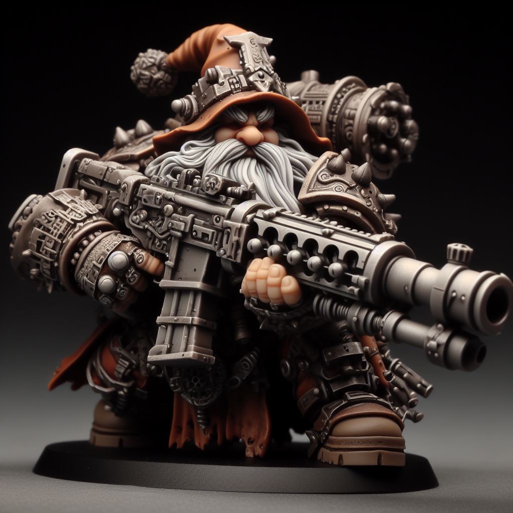 Dwarven Gunner - Machine Gun