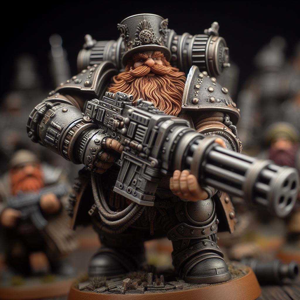 Dwarven Gunner - Machine Gun