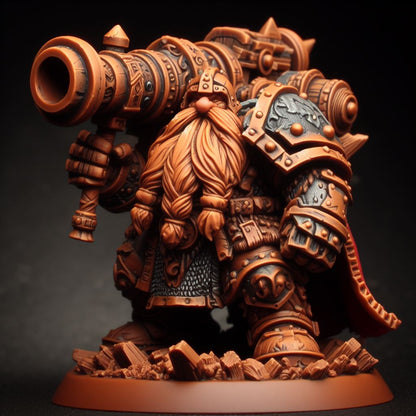 Dwarven Gunner - Shoulder Cannon