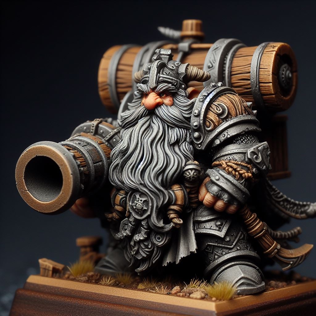 Dwarven Gunner - Shoulder Cannon