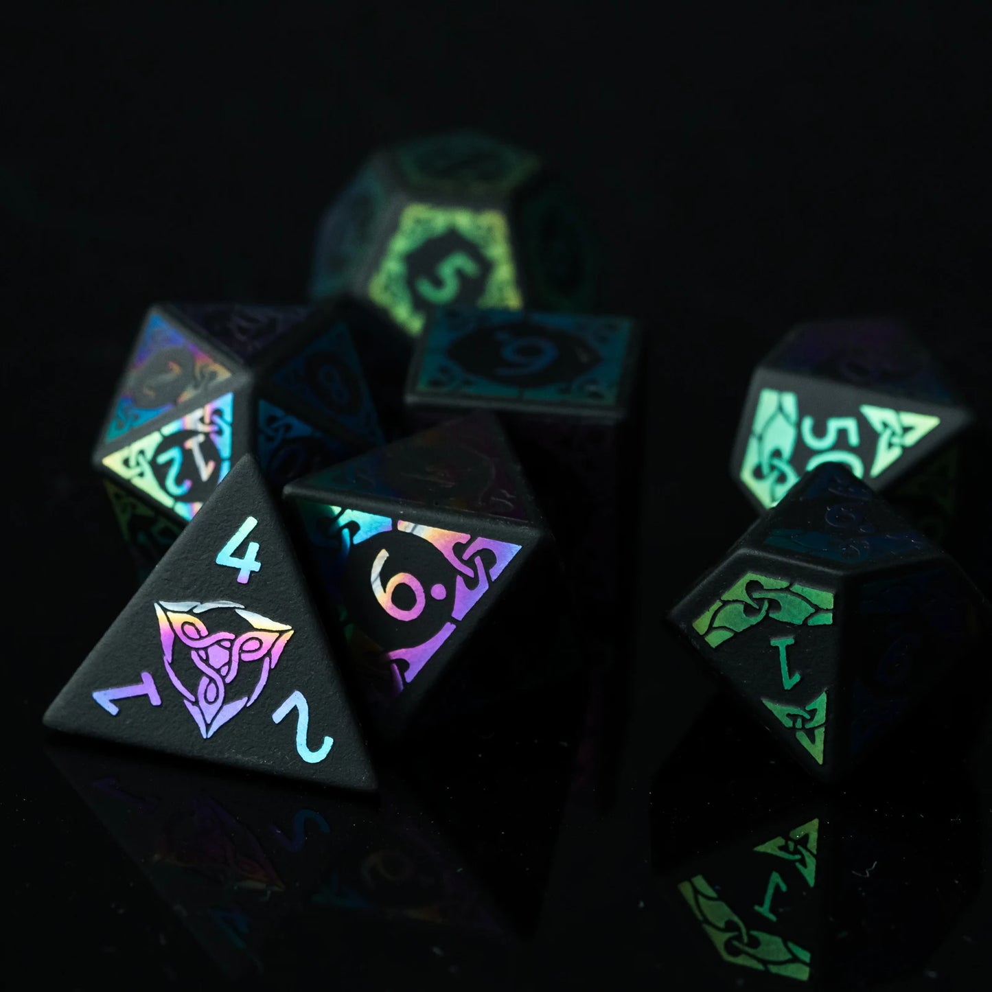 Obsidian Rainbow Dice Set