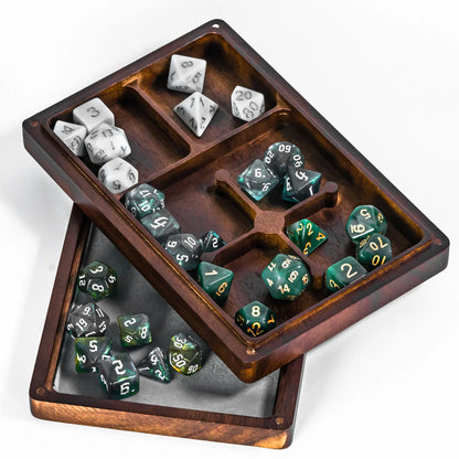 Dragon Chest 2-in-1 Wooden Dice Case & Tray