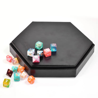 Hexagon Dice Tray & Box 2 in 1