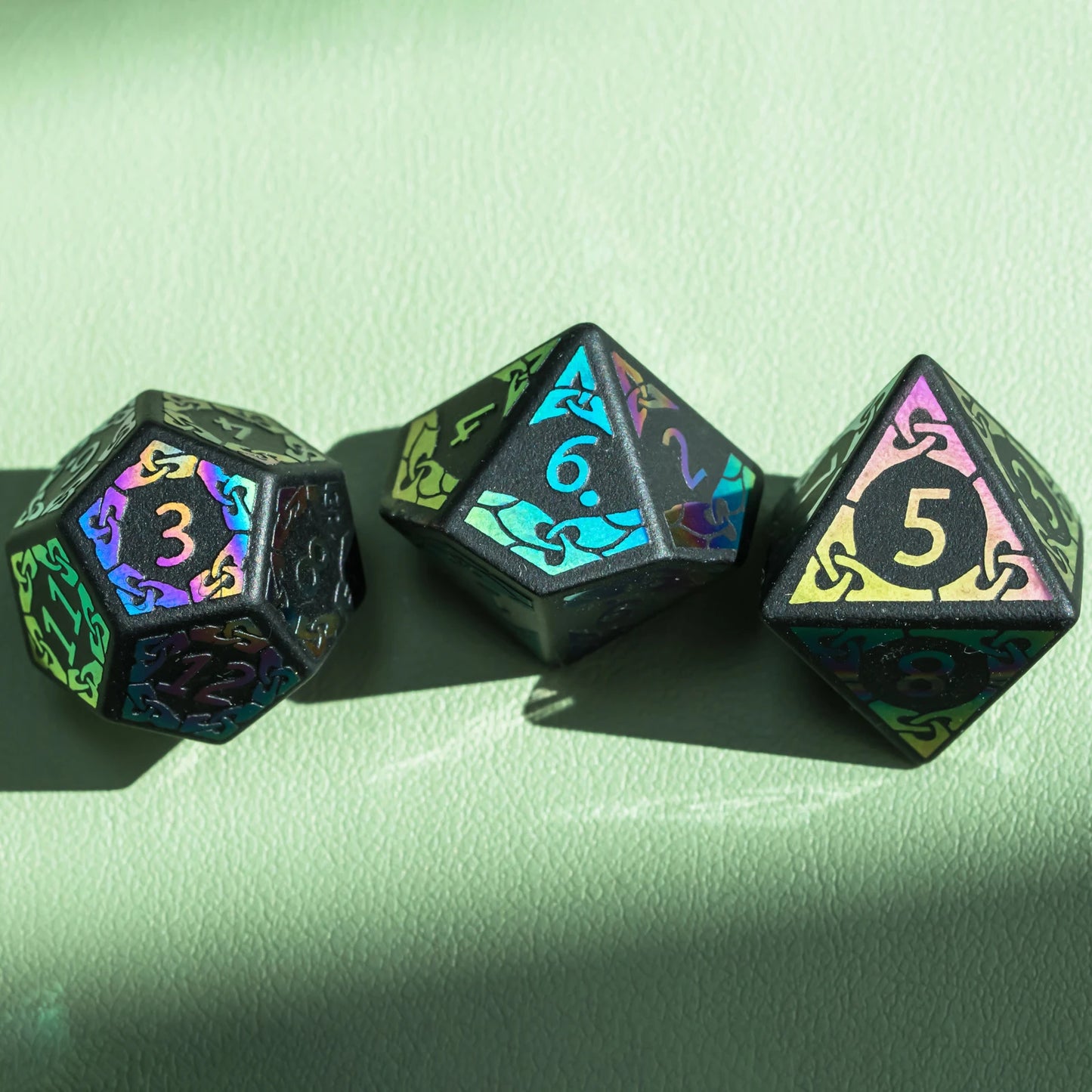 Obsidian Rainbow Dice Set