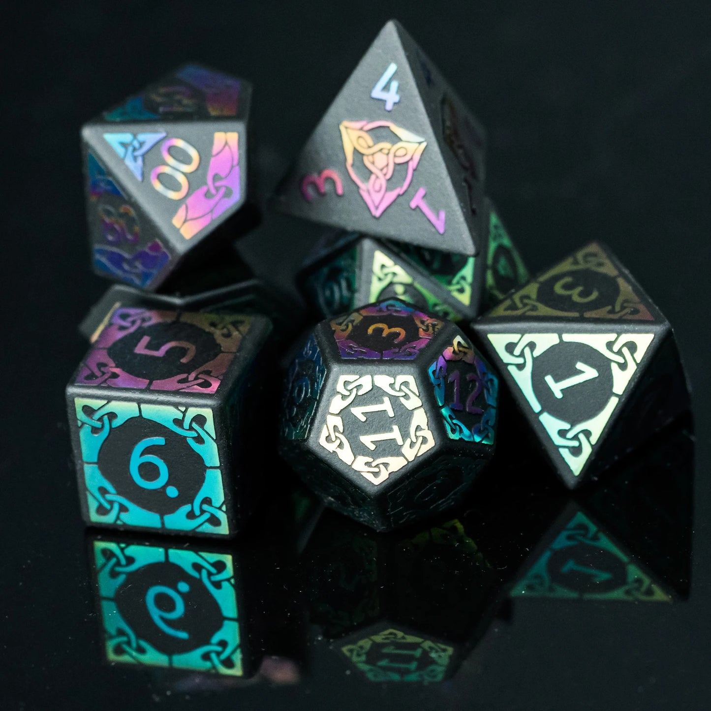 Obsidian Rainbow Dice Set