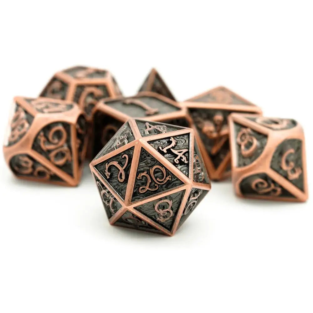 Dragon and Cloud Metal Dice Set