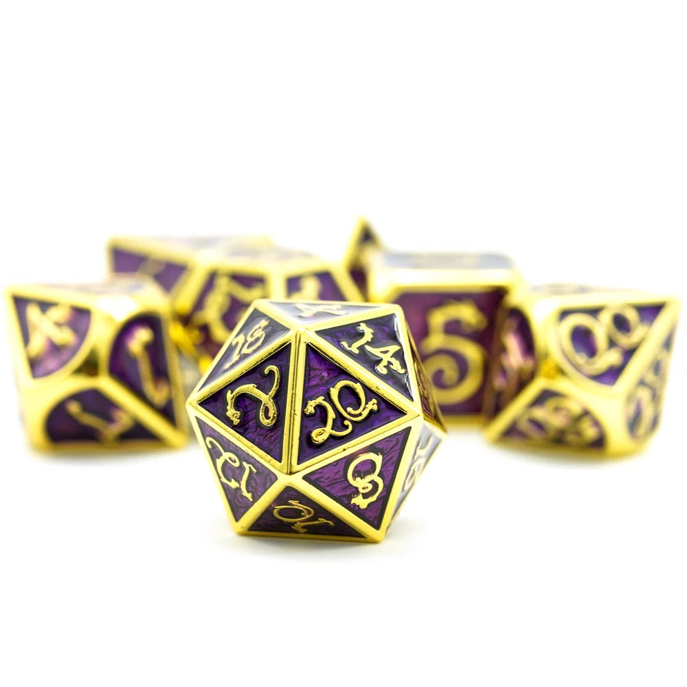 Dragon and Cloud Metal Dice Set