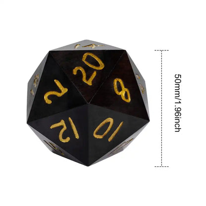 Jumbo Wooden D20 (55mm)