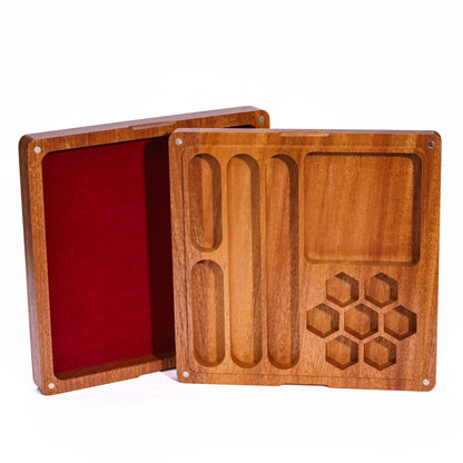 ARTWOOD 2-in-1 Wooden Dice Case & Tray