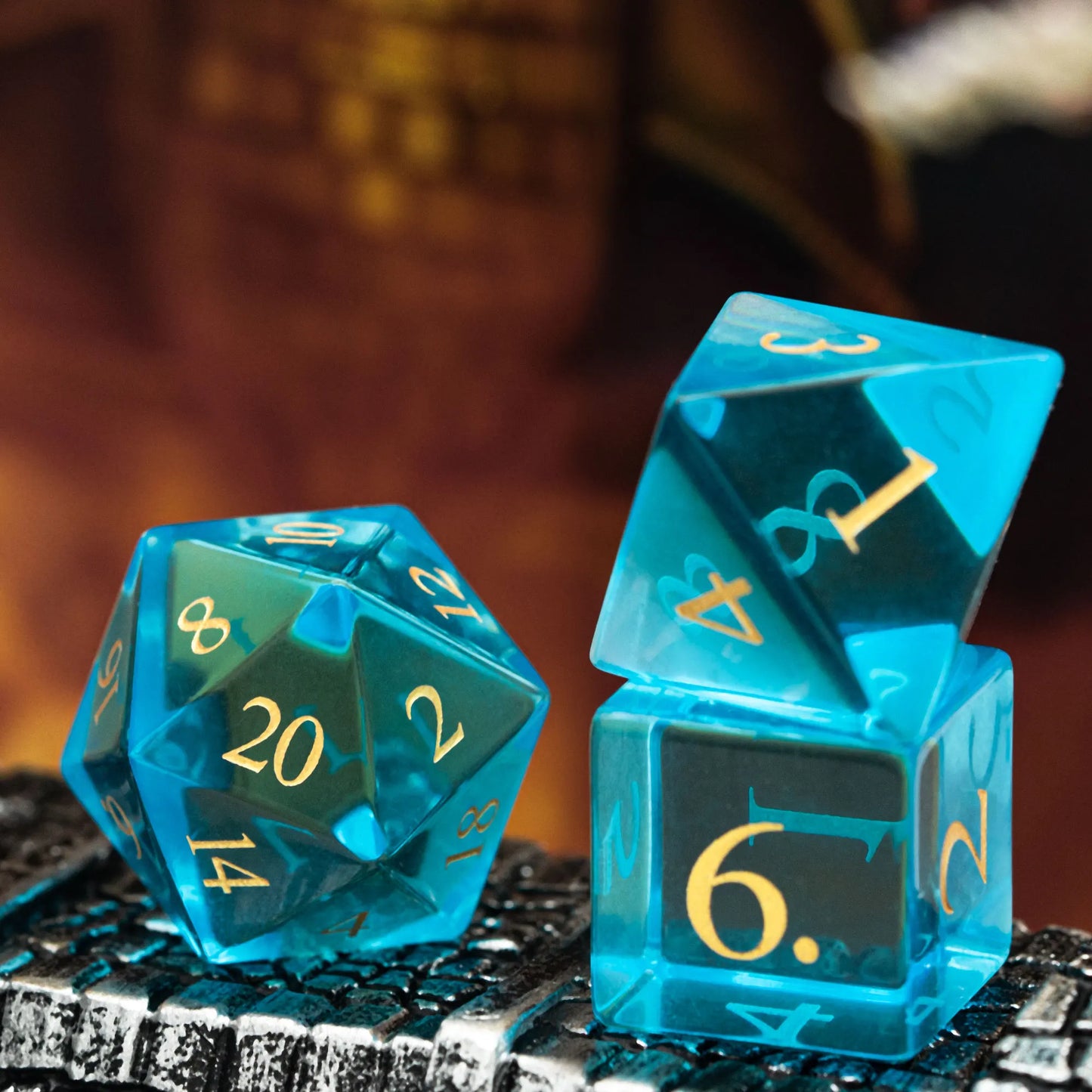 Clear Glass VIP Dice Set