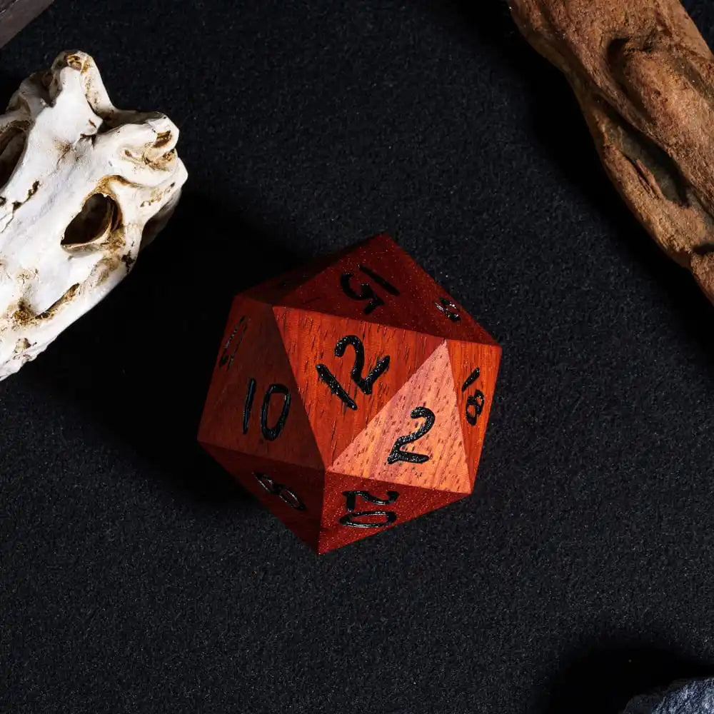 Jumbo Wooden D20 (55mm)