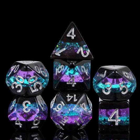 3-Layer Glitter Dice Set