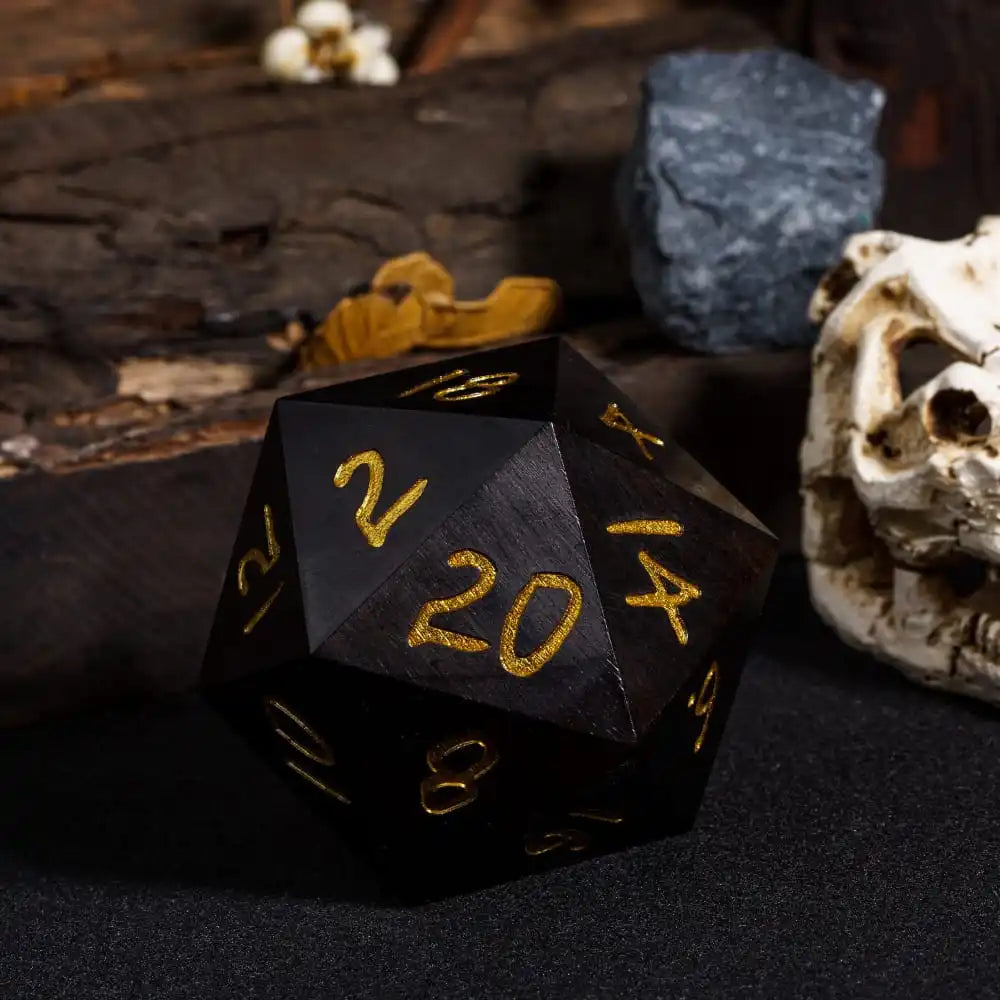 Jumbo Wooden D20 (55mm)