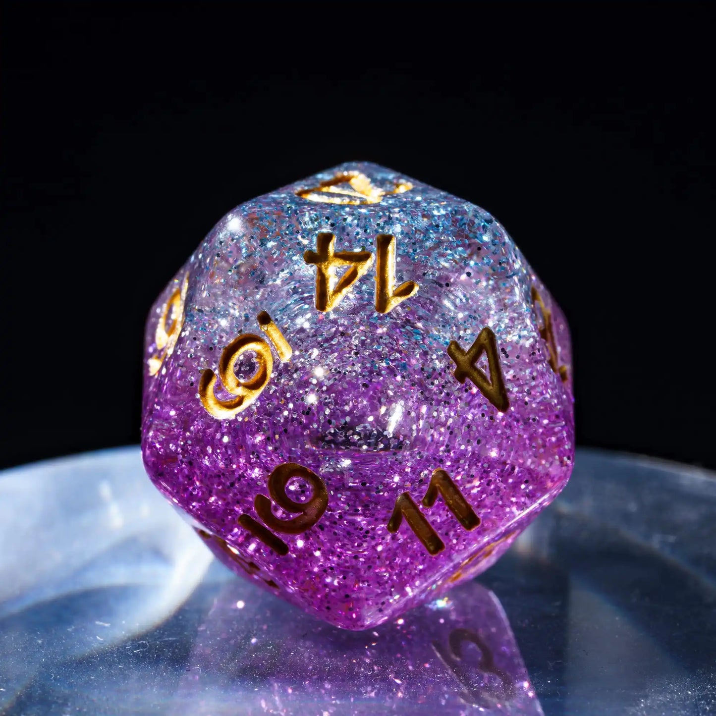 3-Layer Glitter Dice Set