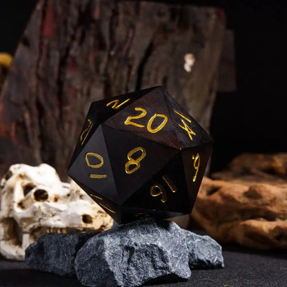 Jumbo Wooden D20 (55mm)