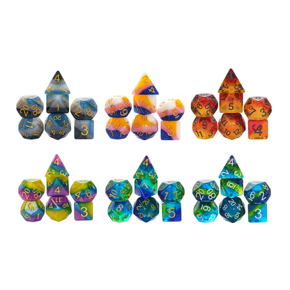 Glitter Diagonals Dice Set