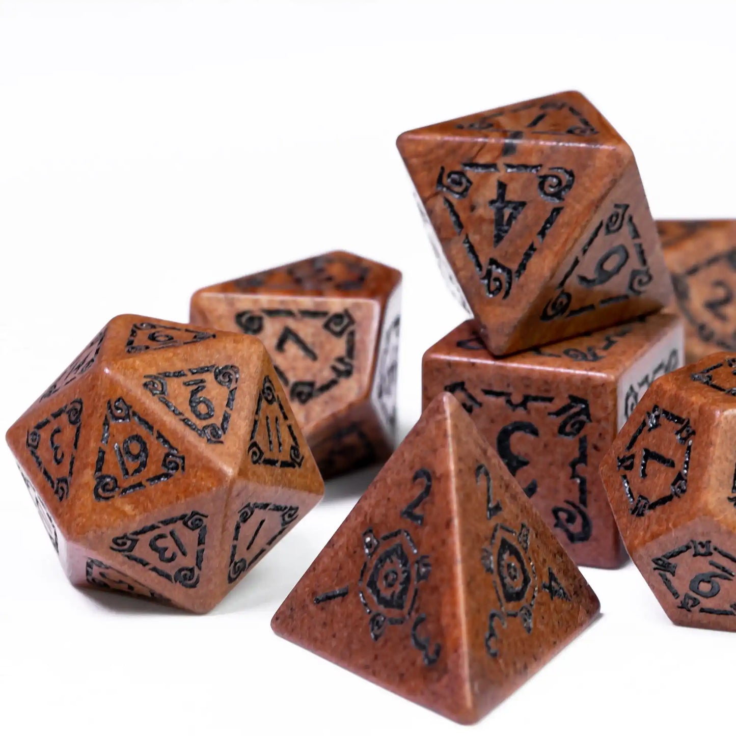 Marble Stone Dice Set