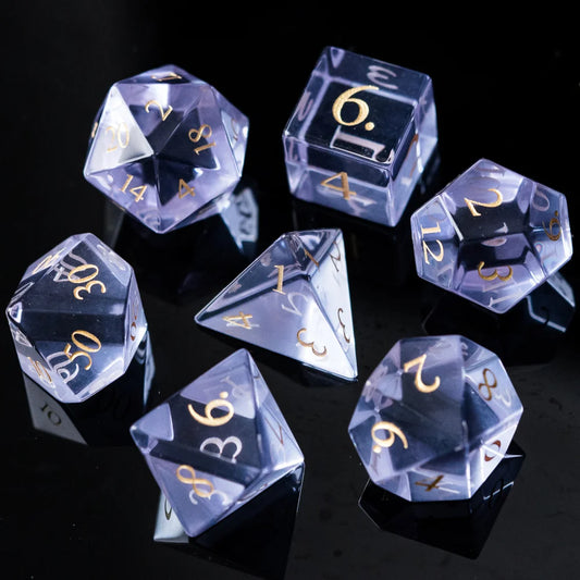 Clear Glass VIP Dice Set