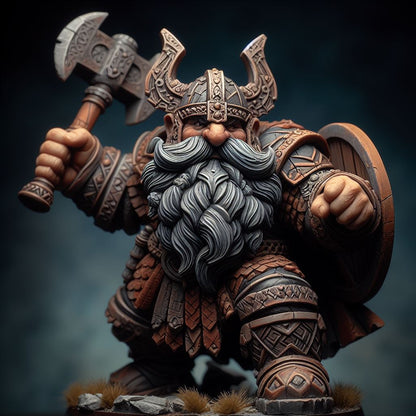 Dwarven Warrior - Axe & Shield