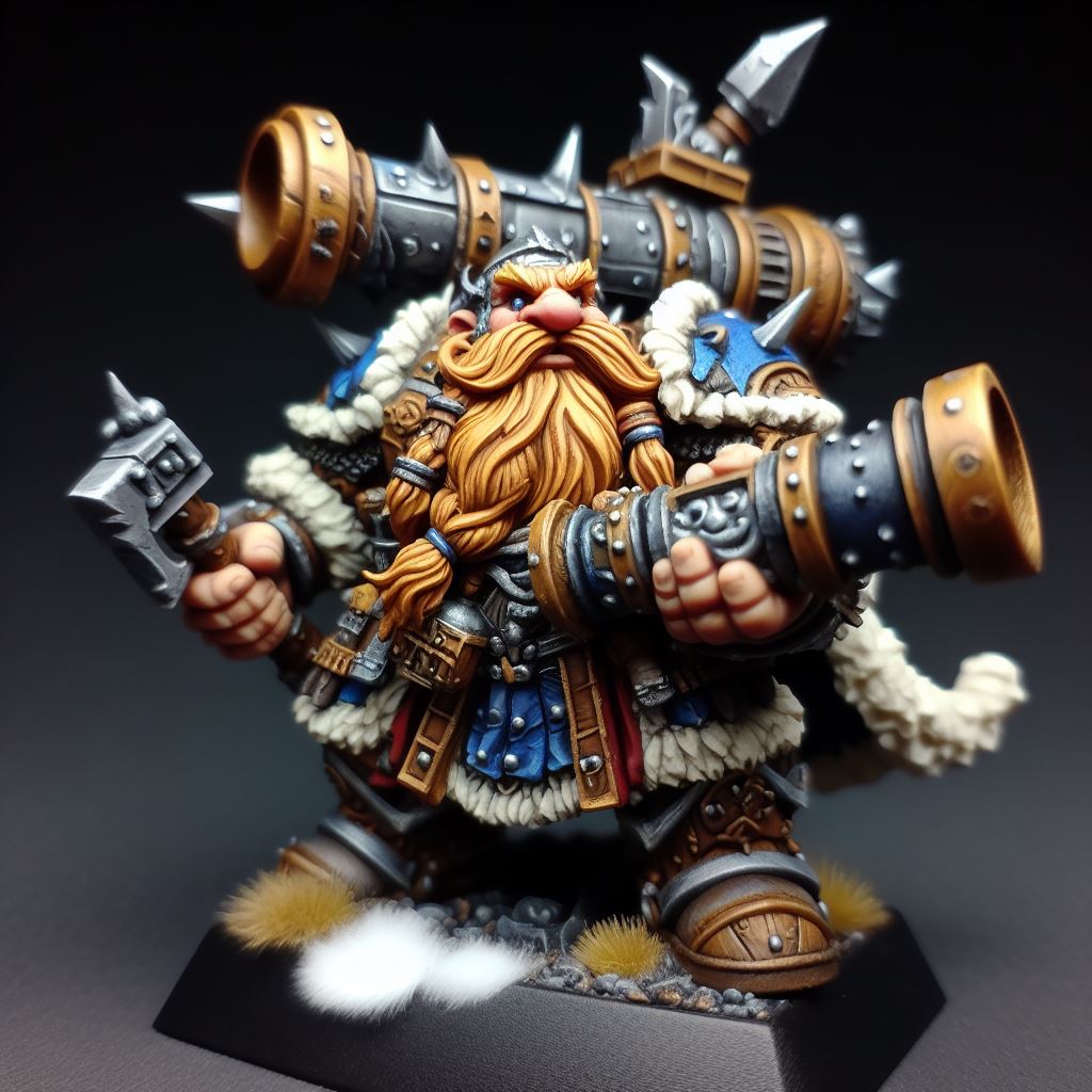 Dwarven Gunner - Shoulder Cannon