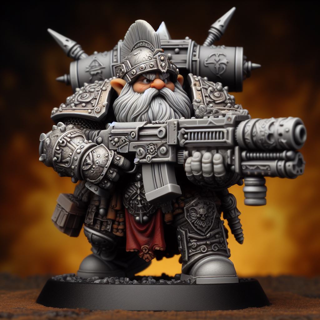 Dwarven Gunner - Machine Gun