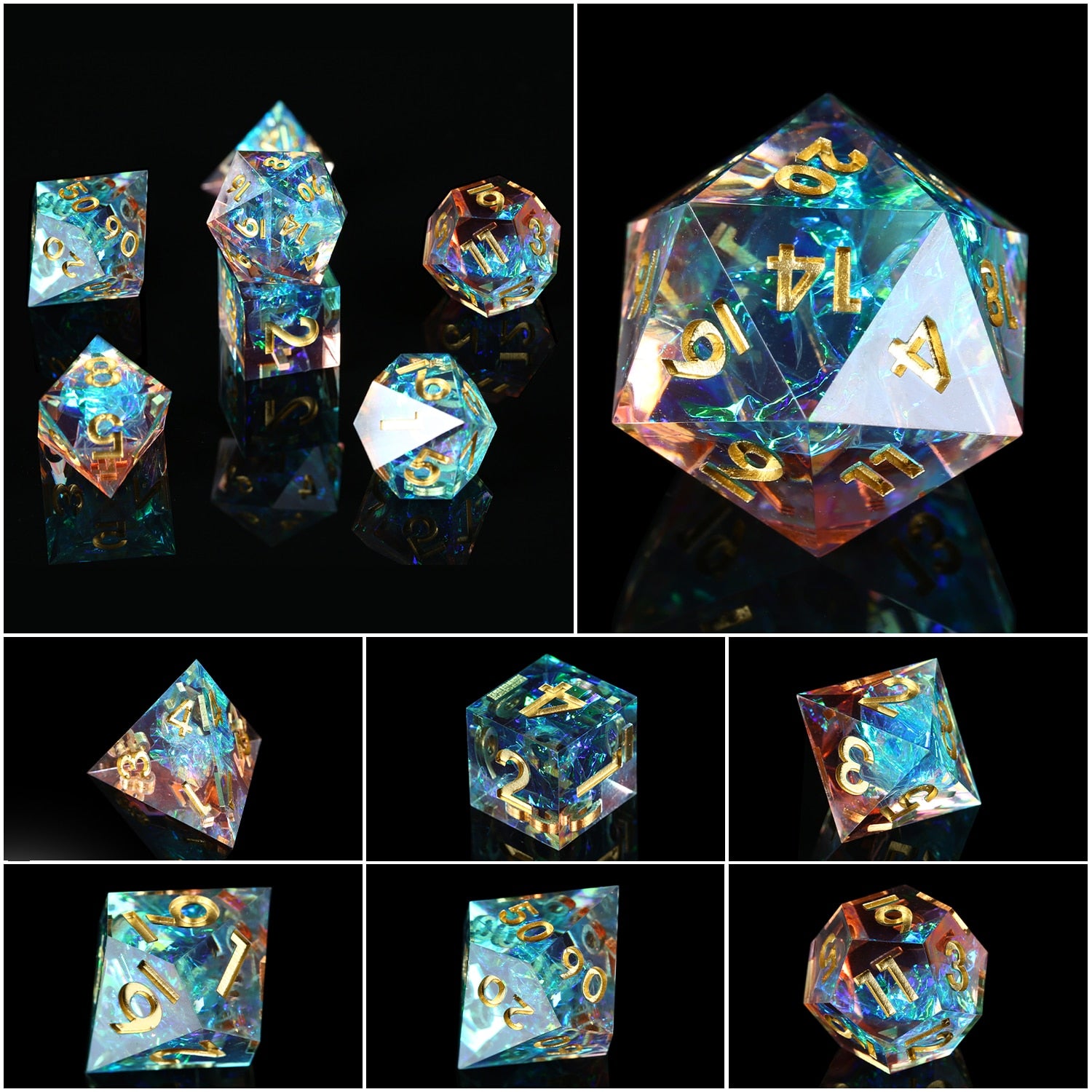 Galaxy Shine Dice Set - Omega Roll