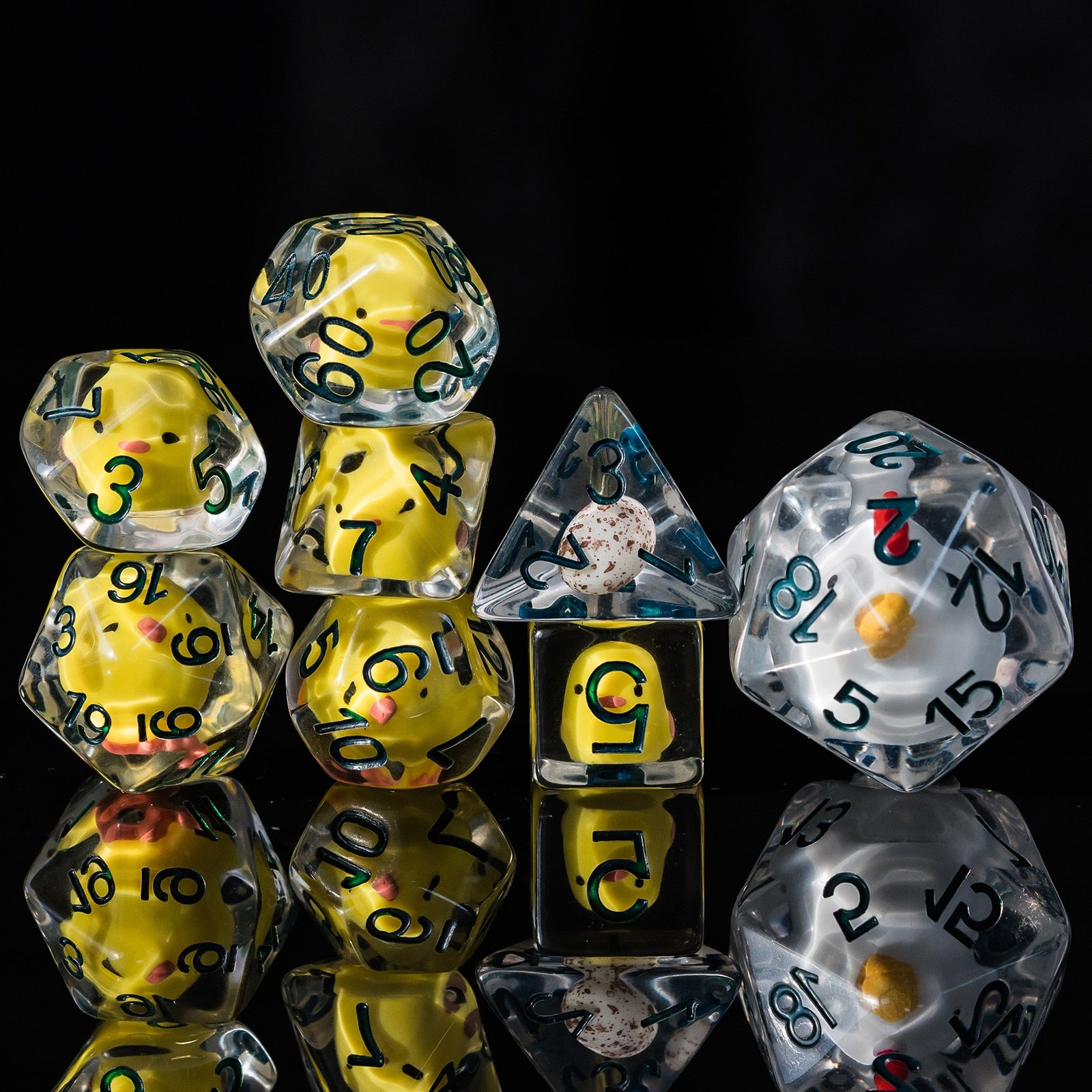 Embedded Animals Dice Set - Omega Roll