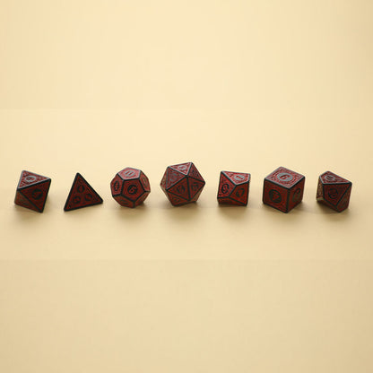 Elegant Carved Pattern Dice Set