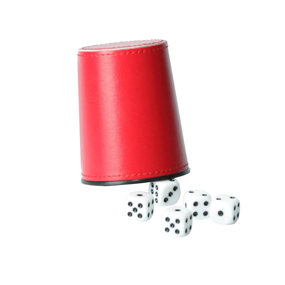 Leather & Flannel Dice Cup - Omega Roll