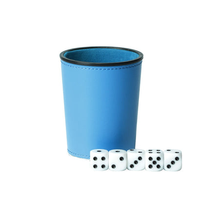 Leather & Flannel Dice Cup - Omega Roll