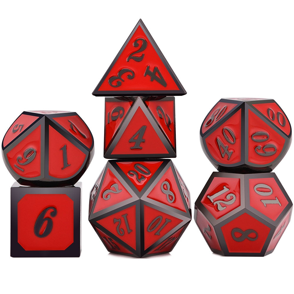 Solid Metal Classic Dice Set - Omega Roll