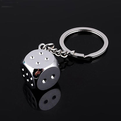 d6 Lucky Dice Keychain - Omega Roll