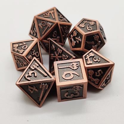 Rusty Barbarian Dice Set