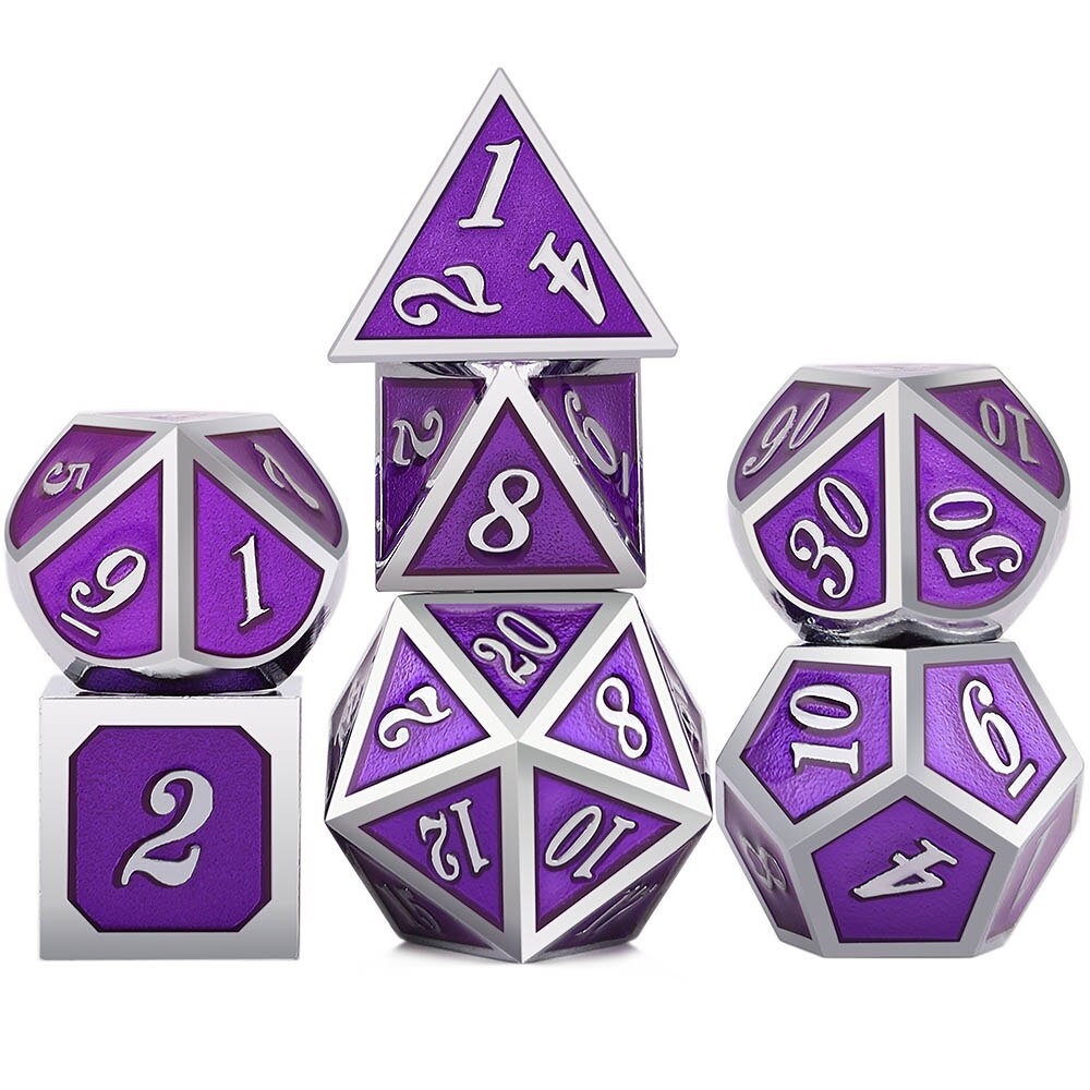 Solid Metal Classic Dice Set - Omega Roll