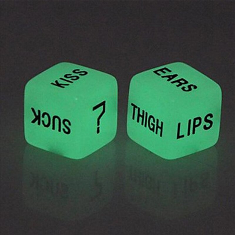 Luminous Love Dice (glow in the dark)