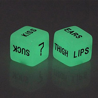 Luminous Love Dice (glow in the dark)