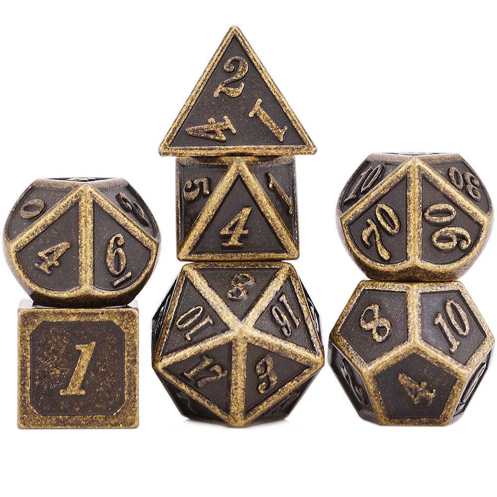 Solid Metal Classic Dice Set - Omega Roll