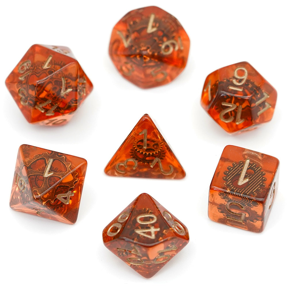 Embedded Gears Dice Set - Omega Roll