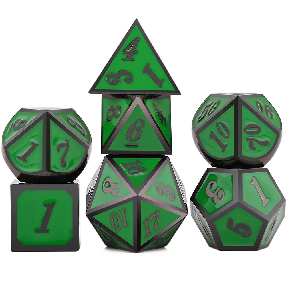 Solid Metal Classic Dice Set - Omega Roll