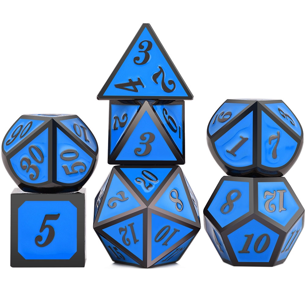 Solid Metal Classic Dice Set - Omega Roll