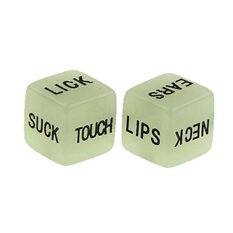 Luminous Love Dice (glow in the dark)