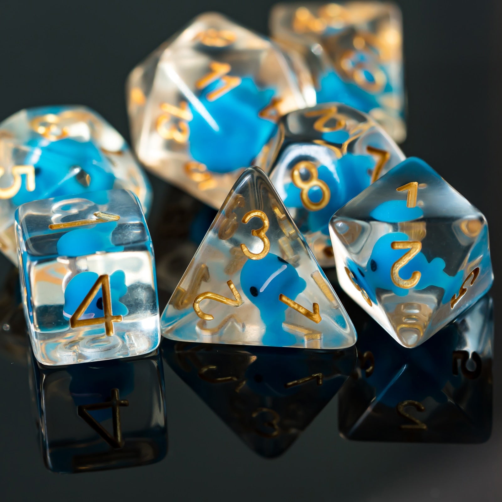 Embedded Animals Dice Set - Omega Roll