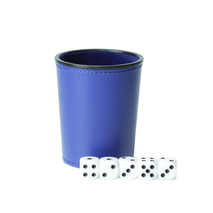 Leather & Flannel Dice Cup - Omega Roll