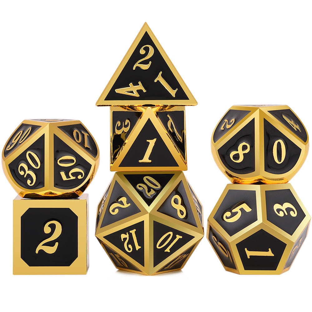 Solid Metal Classic Dice Set - Omega Roll