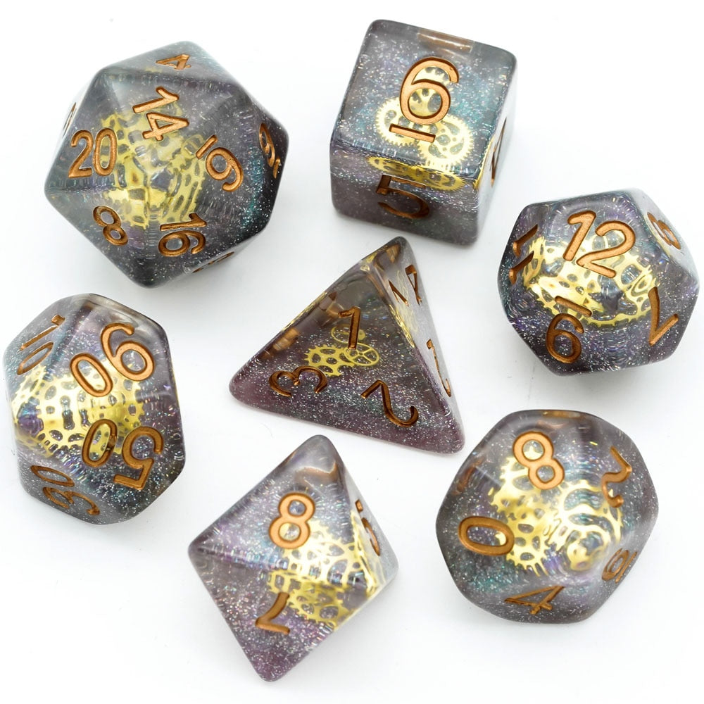 Embedded Gears Dice Set - Omega Roll