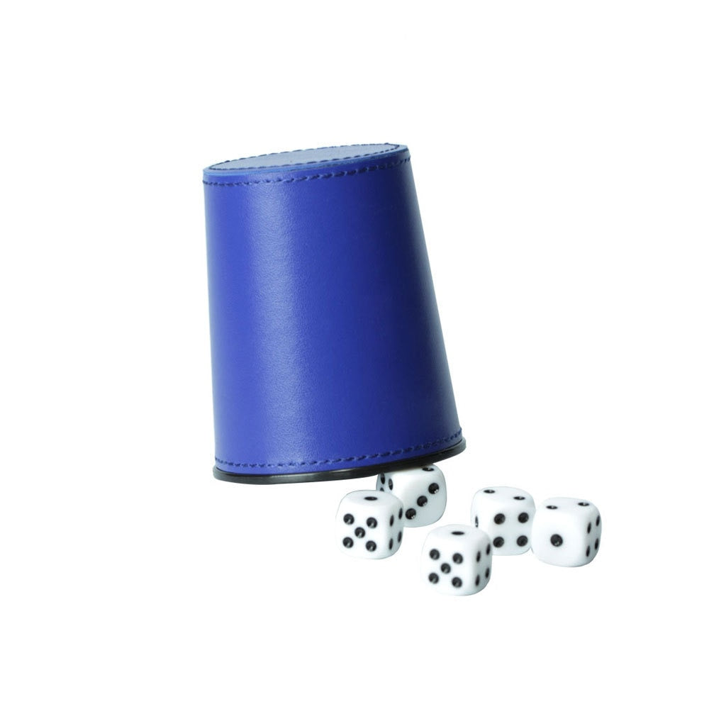 Leather & Flannel Dice Cup - Omega Roll