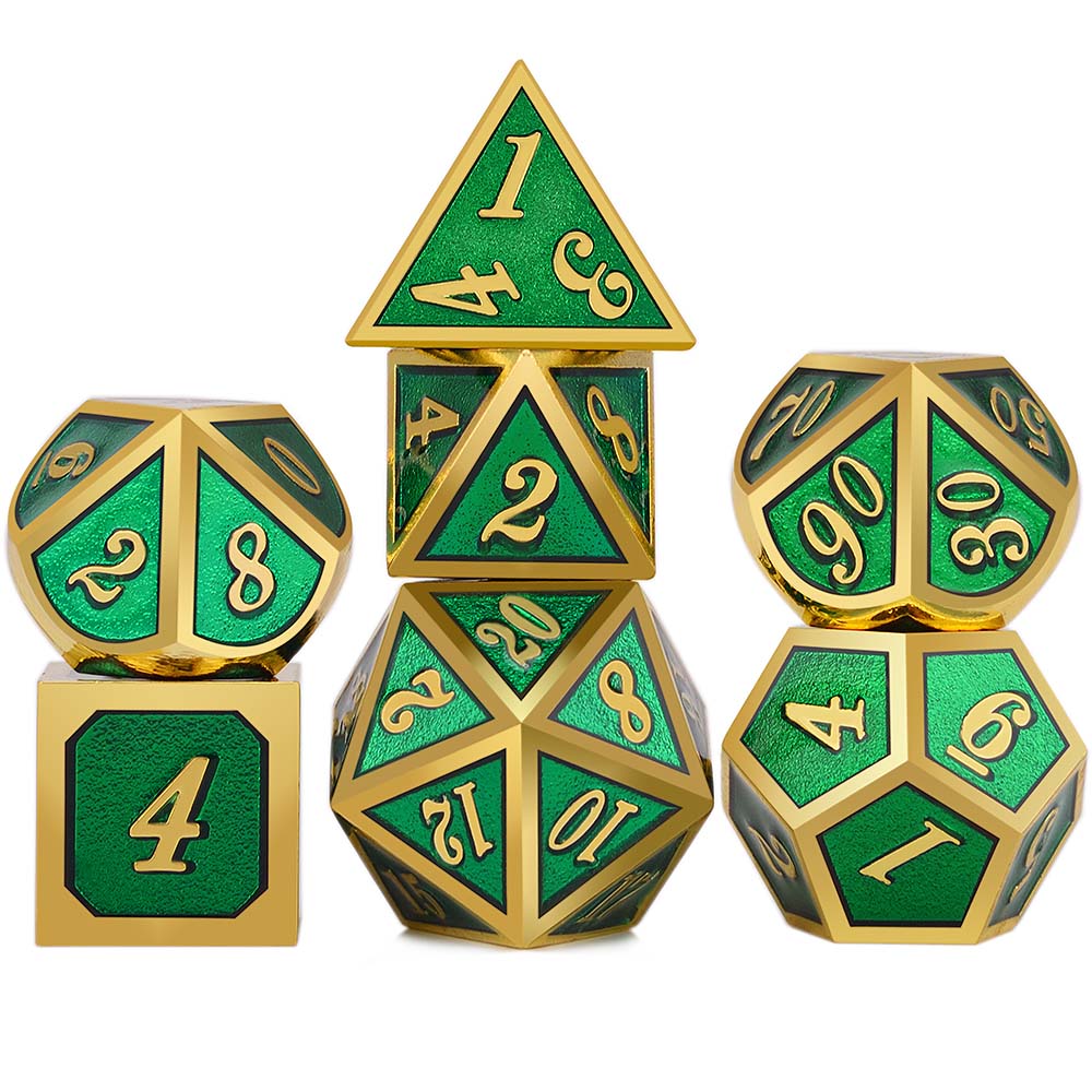 Solid Metal Classic Dice Set - Omega Roll