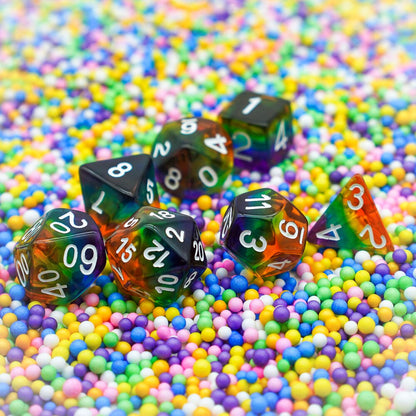 Classic Rainbow Dice Set